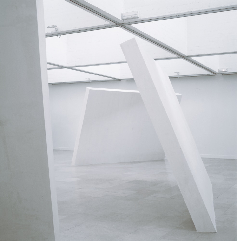 Installation view of sculptures by Ugo Rondinone