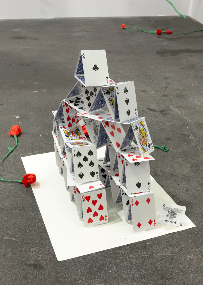 Installation view, Karen Kilimnik, The Joker Episode of The Avengers, Art Basel Unlimited, Basel, 2024