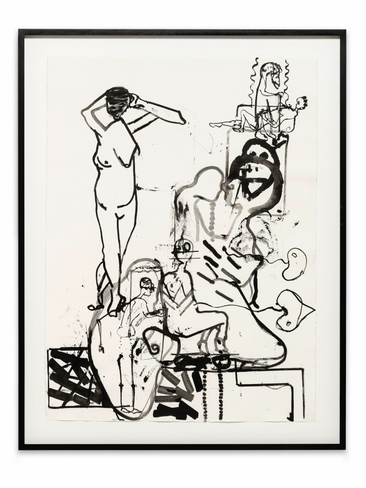 Untitled

2024

Ink on paper

Sheet 106 x 78 cm / 41 3/4 x 30 3/4 in

Frame 122.5 x 95.5 x 3.5 cm / 48 1/4 x 37 5/8 x 1 3/8 in

&amp;copy; Tobias Pils