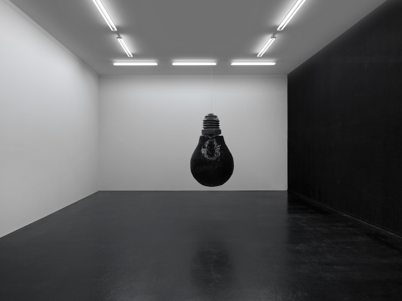 Installation view of sculptures by Ugo Rondinone