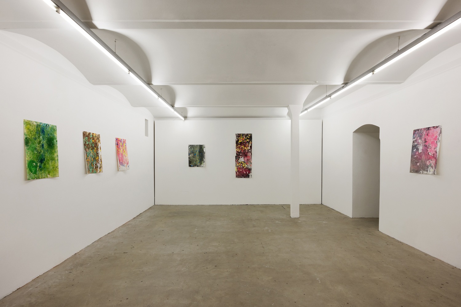 Installation view, Oscar Tuazon, Words for Water, FJK3, Vienna, 2024