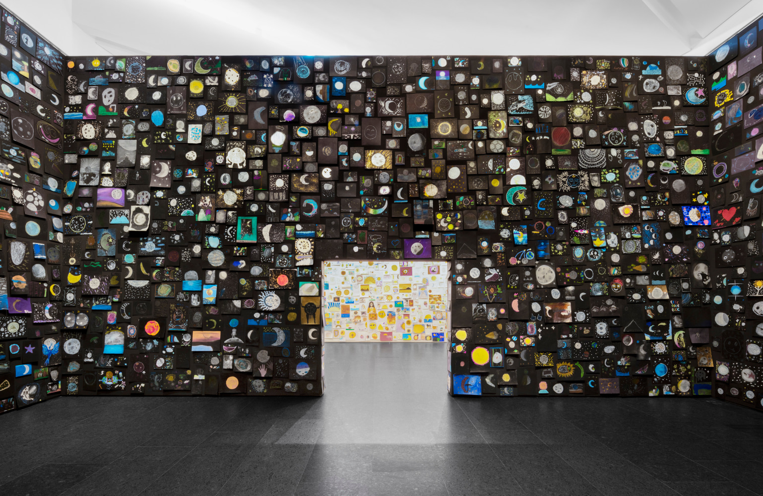 Installation view, Ugo Rondinone, long last happy, Arte Abierto, Mexico City, 2025