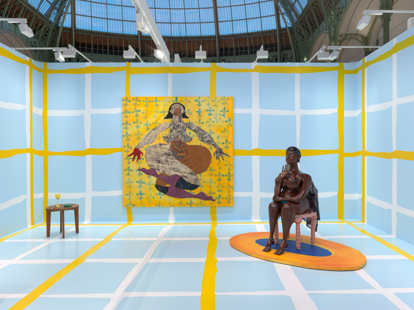 Installation view, Tschabalala Self, My House, Art Basel Paris, Grand Palais, Paris, 2024