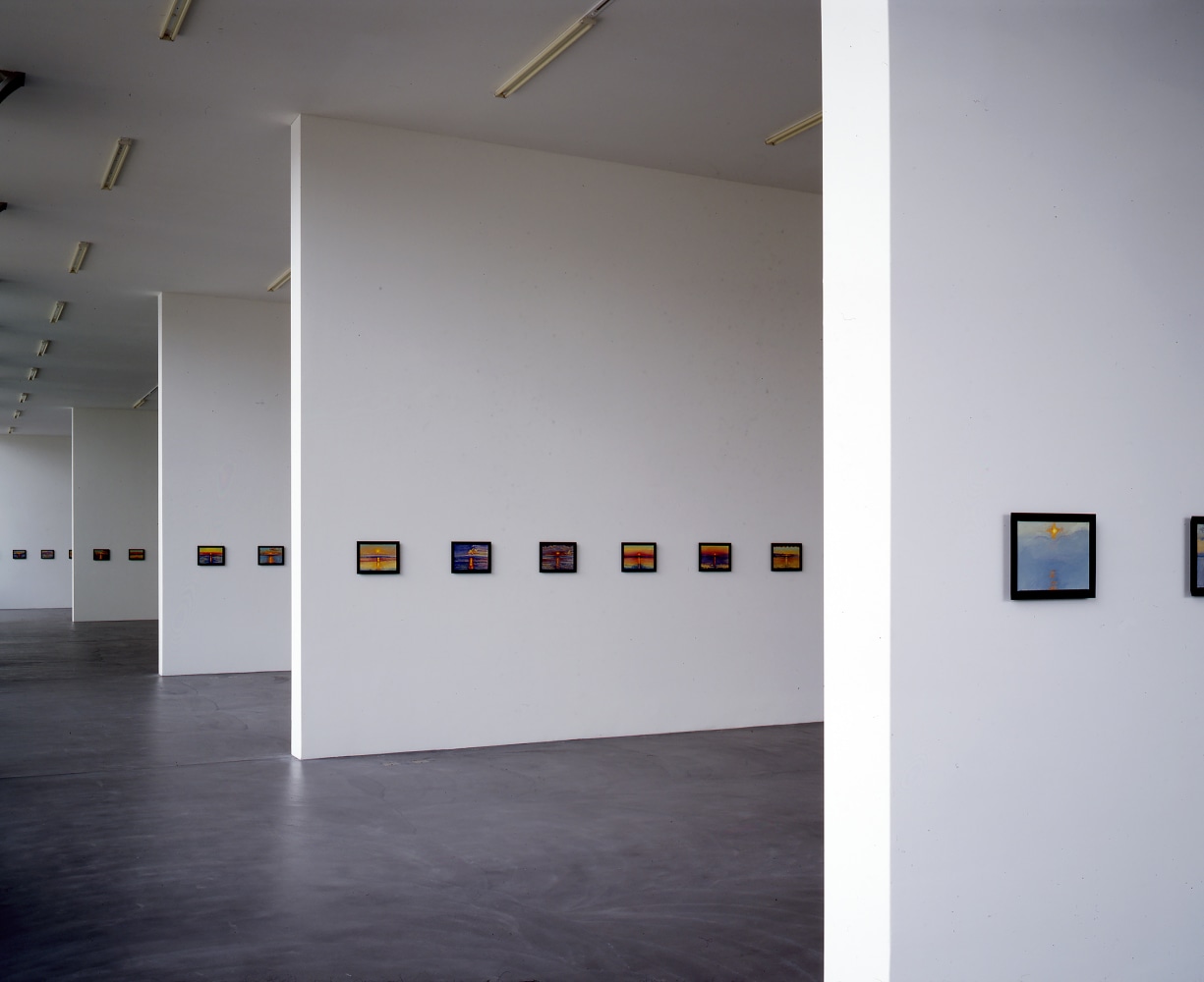 Installation view of paintings by Jean-Frédéric Schnyder