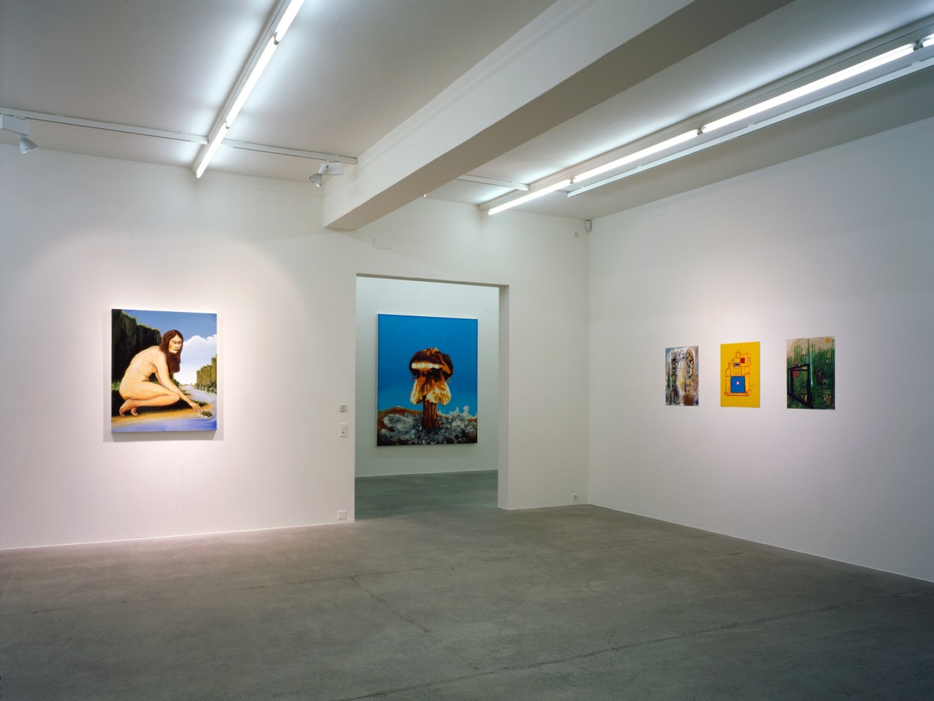 Installation view of Verne Dawson paintings exhibition