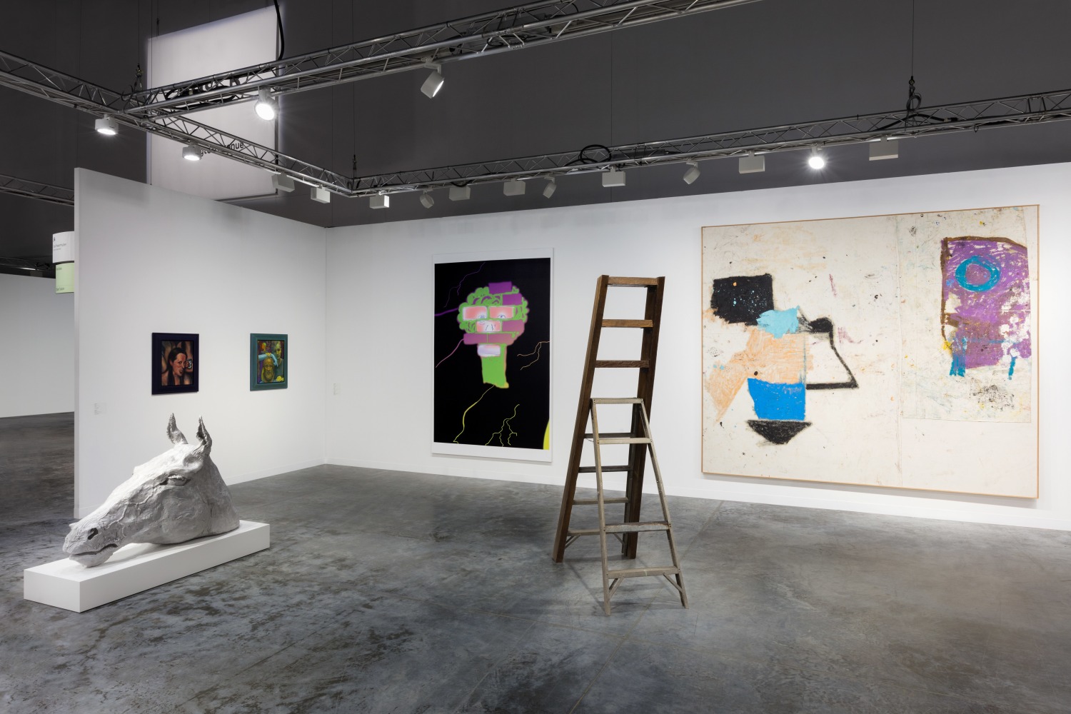 Installation view of works by various artists