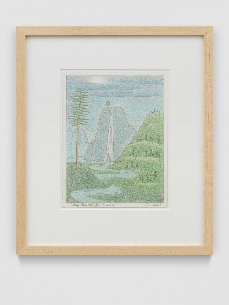 Half Dome with Devil&amp;#39;s Tower

2024

Colored pencil and graphite pencil on Arches hot press paper

Sheet 23 x 18 cm / 9 x 7 in

Frame 38.5 x 33.5 x 3 cm / 15 1/4 x 13 1/8 x 1 1/8 in

&amp;copy; John Dilg