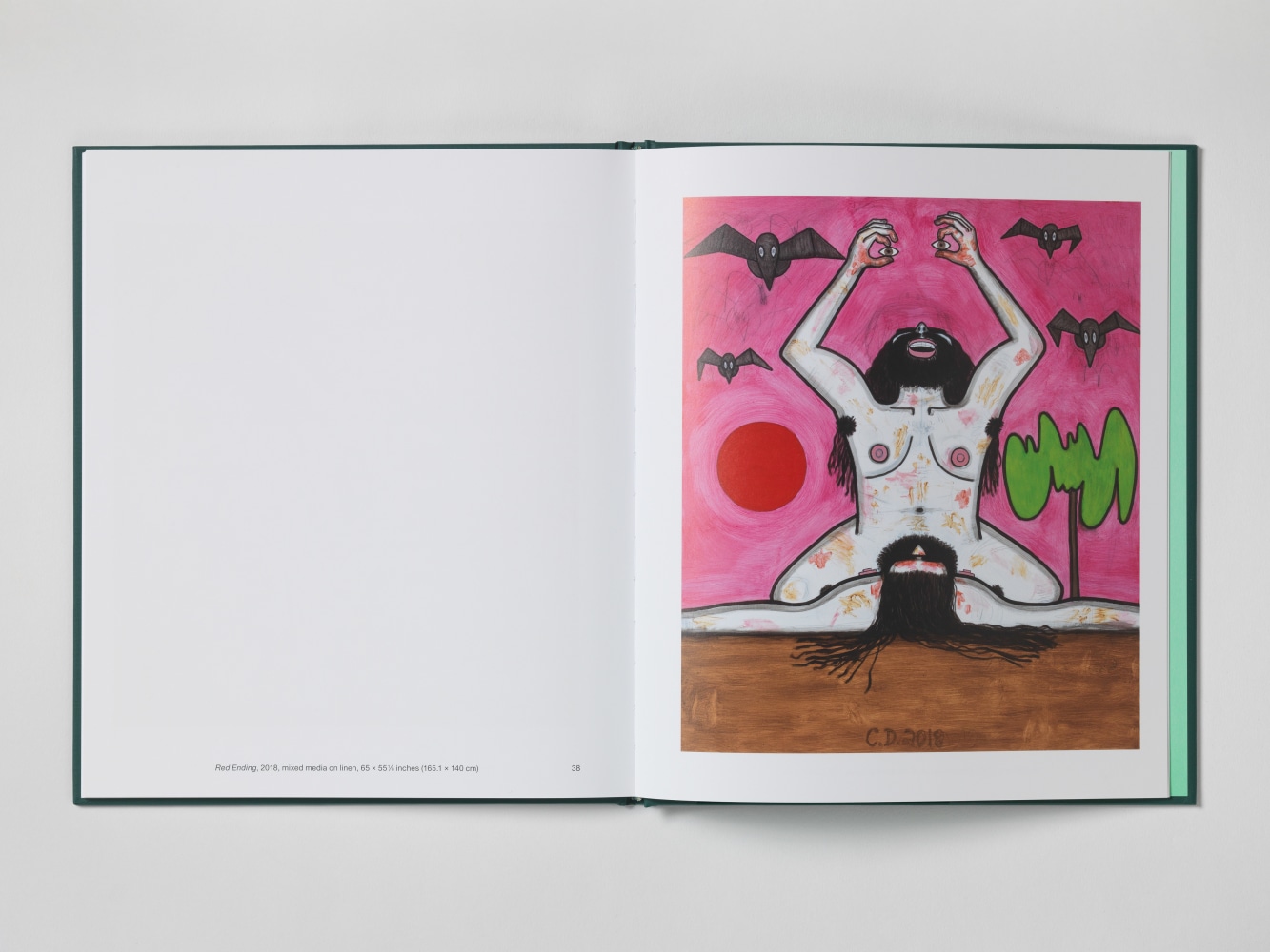 Image of Carroll Dunham Green Evening, Clouds, Orange Sky, Red Ending, Blue Ending publication