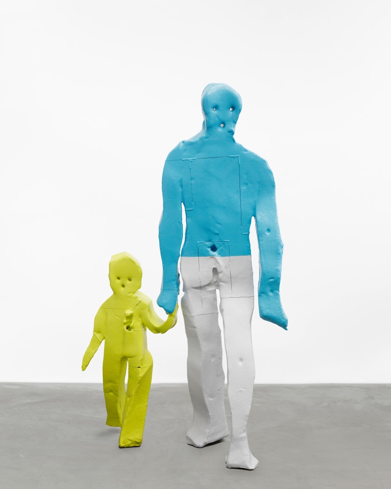 Adult and Child

2023

Painted aluminum

Unique variation in an edition 3 + 1 AP

225 x 137 x 56 cm / 88 5/8 x 53 7/8 x 22 in

&amp;copy; Valentin Carron