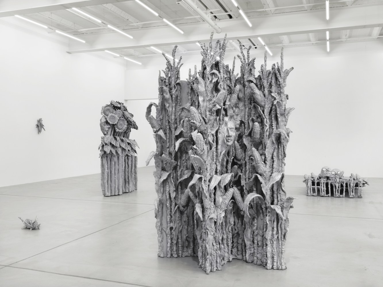 Installation view of Jean-Marie Appriou sculpture exhibition