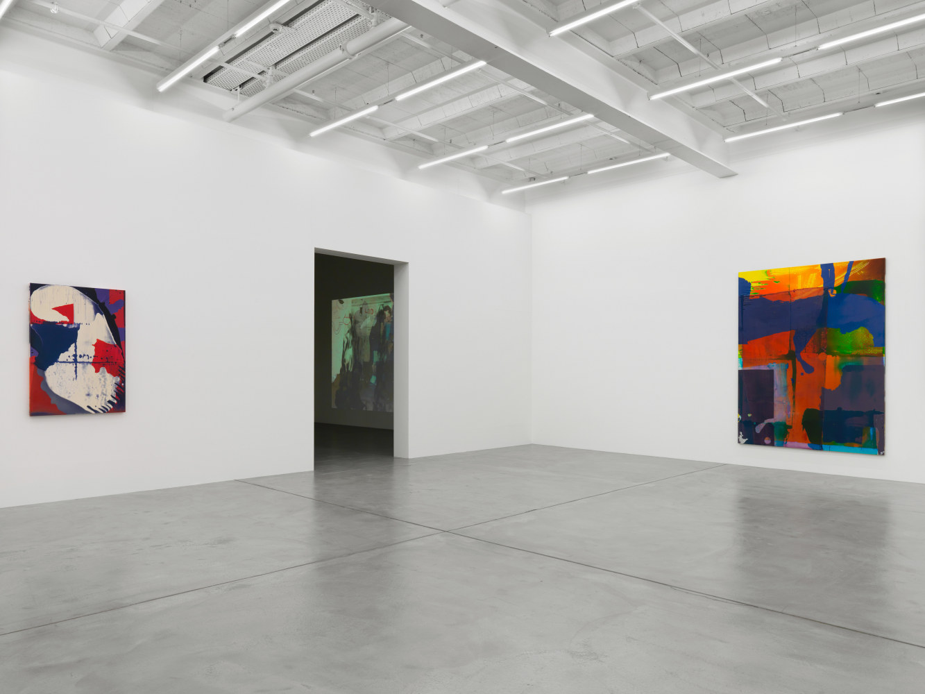 Installation view of Alex Hubbard paintings exhibition