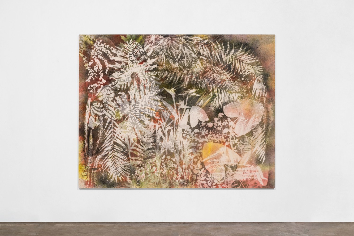 Sam Falls  Black Angel 2020–2021  Pigment on canvas