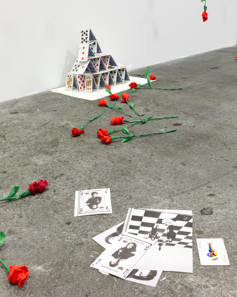 Installation view, Karen Kilimnik, The Joker Episode of The Avengers, Art Basel Unlimited, Basel, 2024