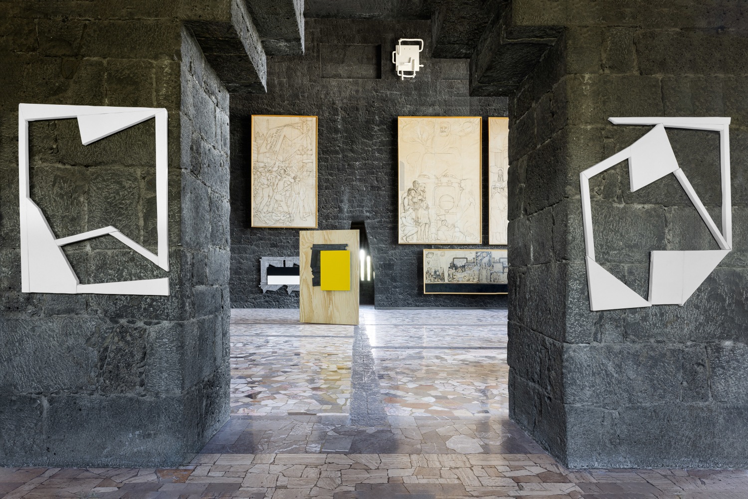 Installation view, Wyatt Kahn, Fantasmas, Museo Anahuacalli, Mexico City, 2024