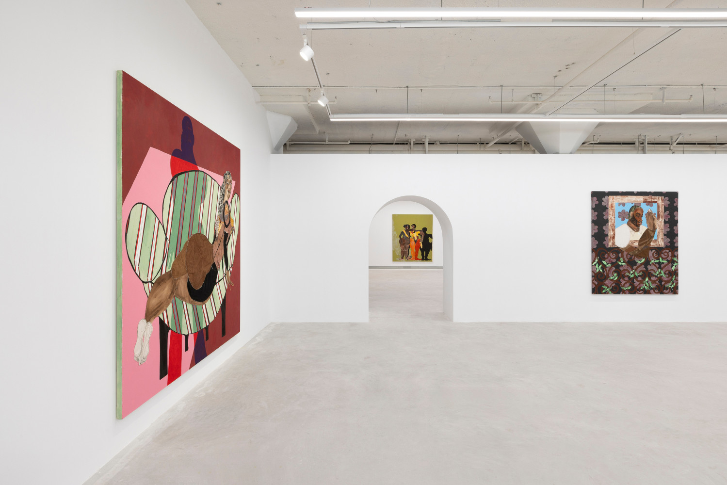 Installation view, Tschabalala Self, The Illusion of the Self, Longlati Foundation, Shanghai, 2025