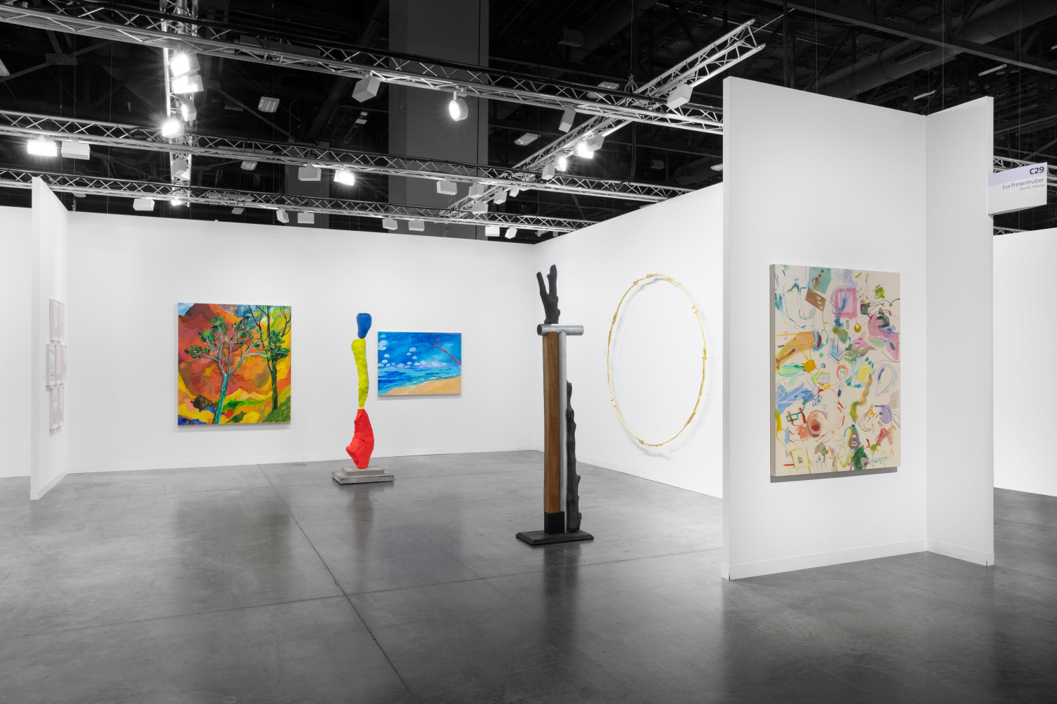 Installation views, Galerie Eva Presenhuber, Art Basel Miami Beach 2023, Miami Beach, 2023