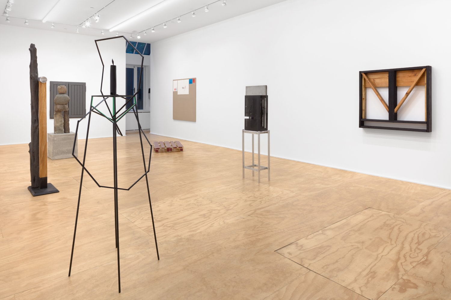 installation view of works by various artists
