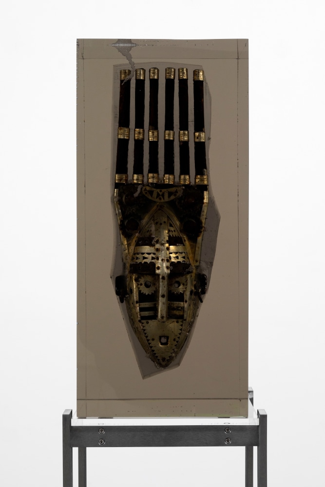 Carrying Your Shadow

2024

Wooden figure, polyurethane resin, steel, acrylic

Sculpture 66 x 30 x 23 cm / 26 x 11 3/4 x 9 in

Pedestal 112 x 35.5 x 25.5 cm / 44 1/8 x 14 x 10 in

&amp;copy; Matthew Angelo Harrison