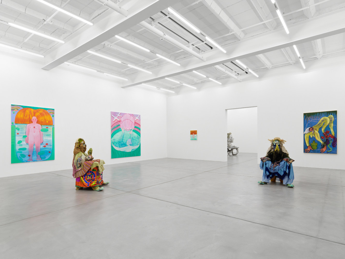 Installation view of works by various artists