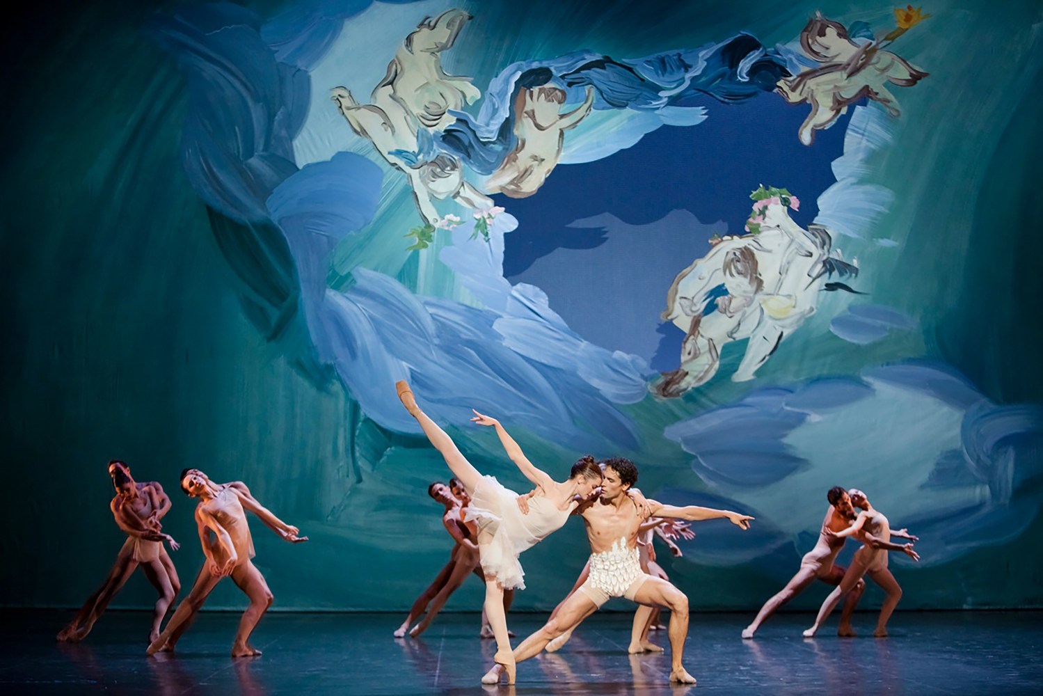 Set by Karen Kilimnik with performance of ballet dancers