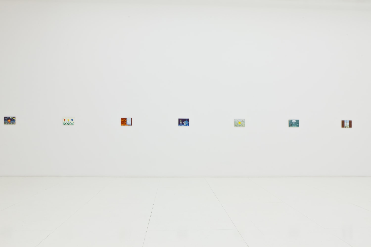 Installation view of works by Jean-Frédéric Schnyder