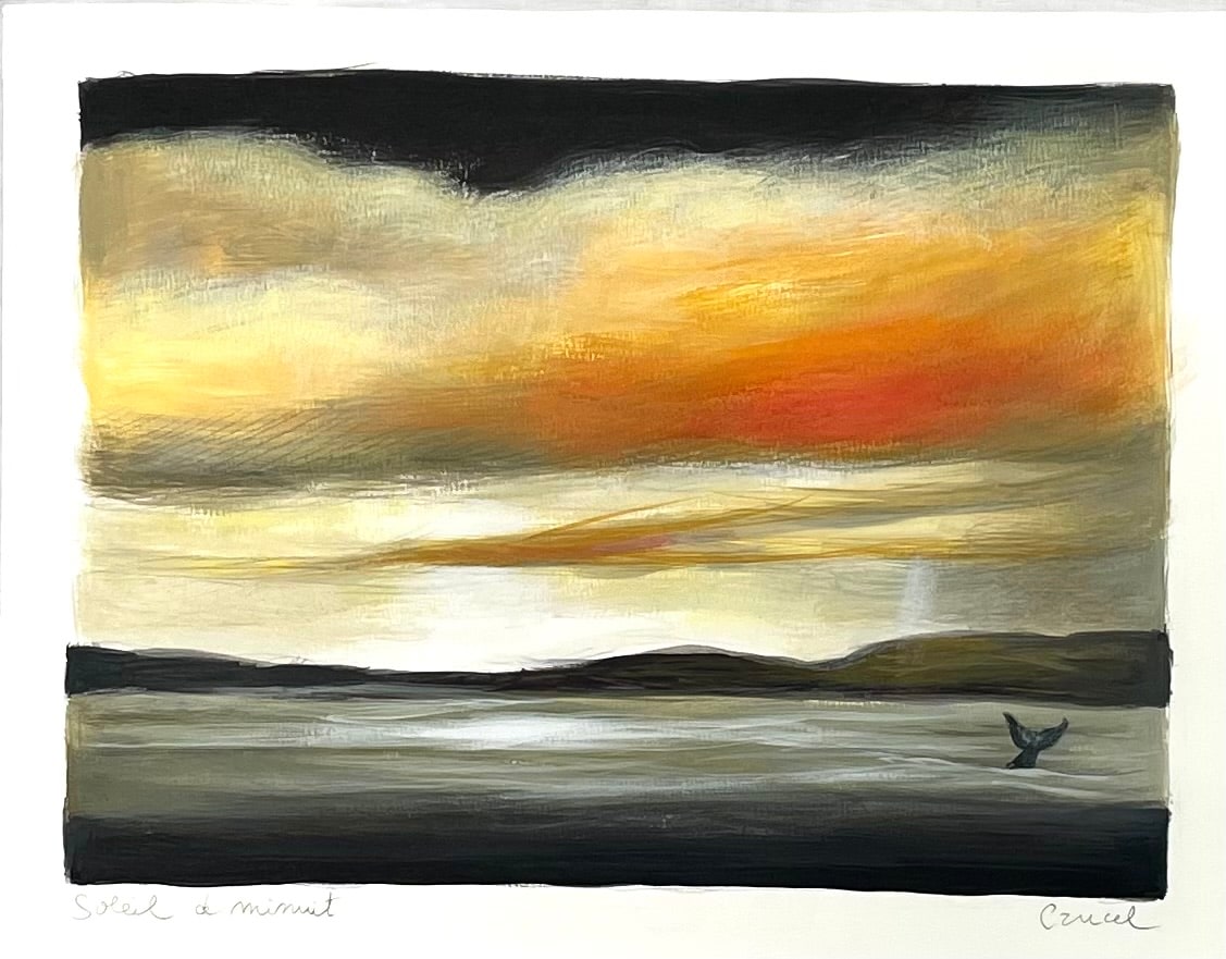 Soleil de minuit

2023

Acrylic on paper

Sheet 24 x 31 cm / 9 1/2 x 12 1/4 in

Frame 29.5 x 36.5 cm / 11 5/8 x 14 3/8 in

&amp;copy; Manuel Cancel