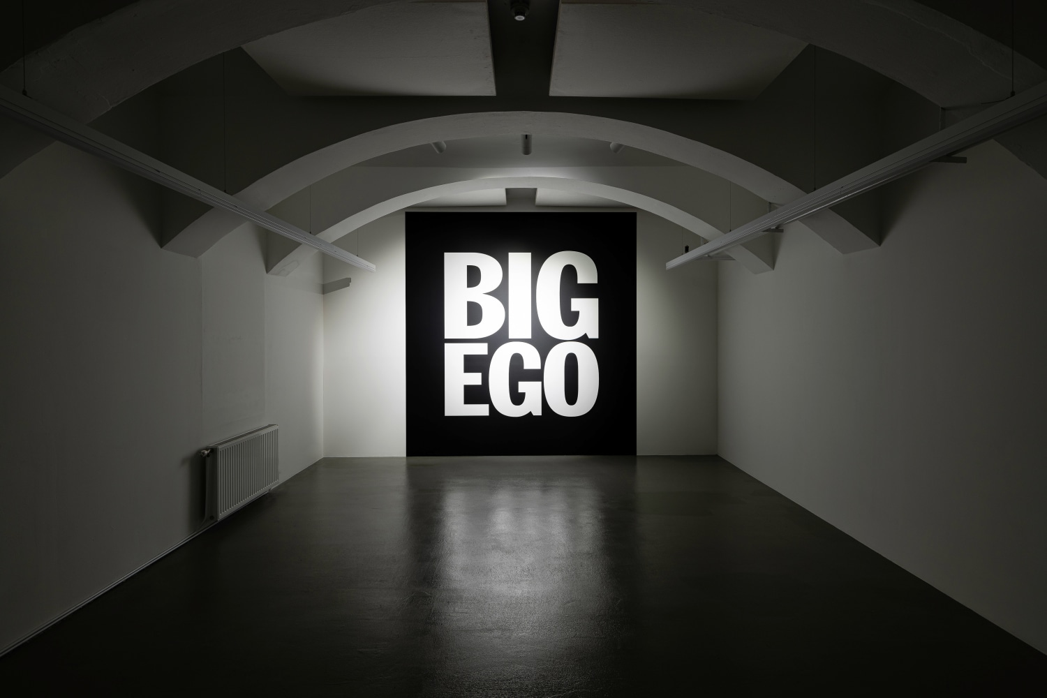 Installation view, John Giorno, God Complex, Galerie Eva Presenhuber, Vienna, 2024