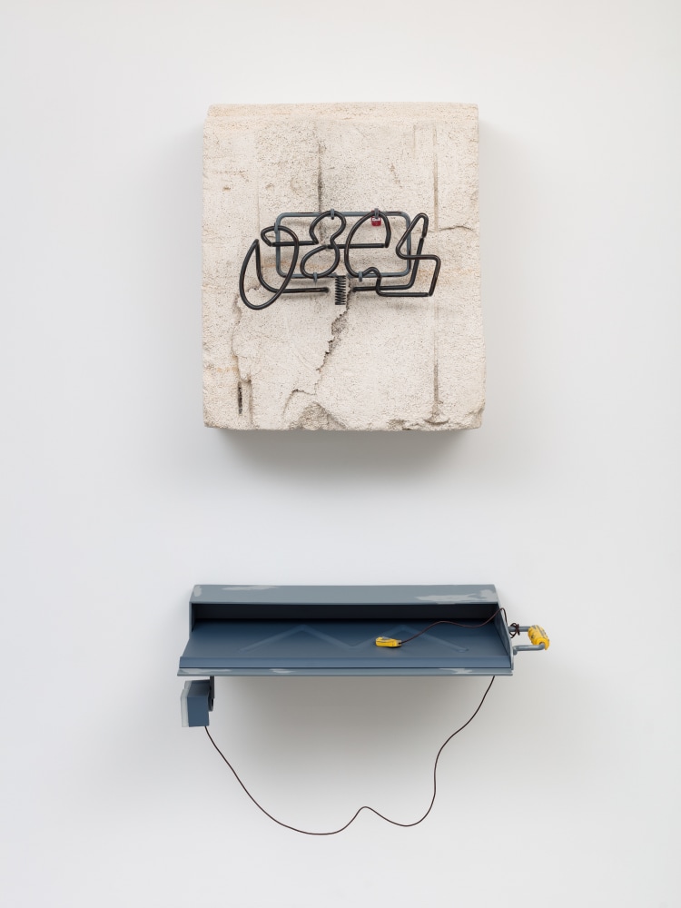 Installation view of sculptures by Magali Reus