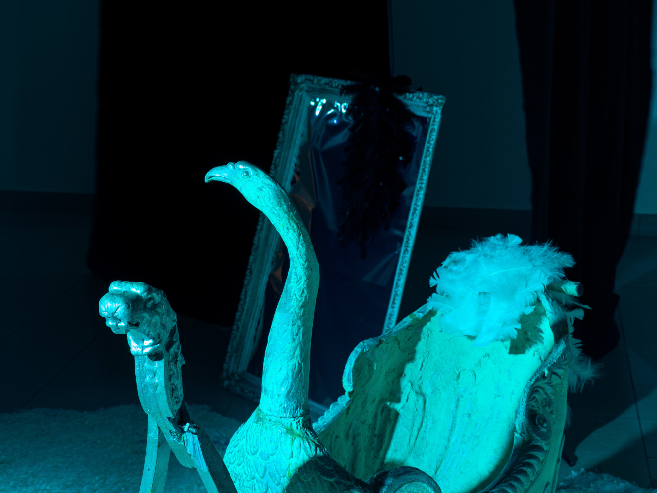 Installation view, Karen Kilimnik, Swan Lake, Kunsthaus Glarus, Glarus, 2023