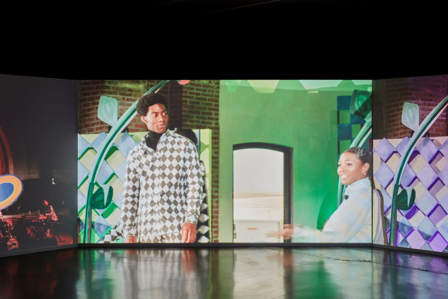 Installation view, Tschabalala Self,&amp;nbsp;Feed Me, Kiss Me, Need Me, Cultuurcentrum Strombeek, Grimbergen, 2023