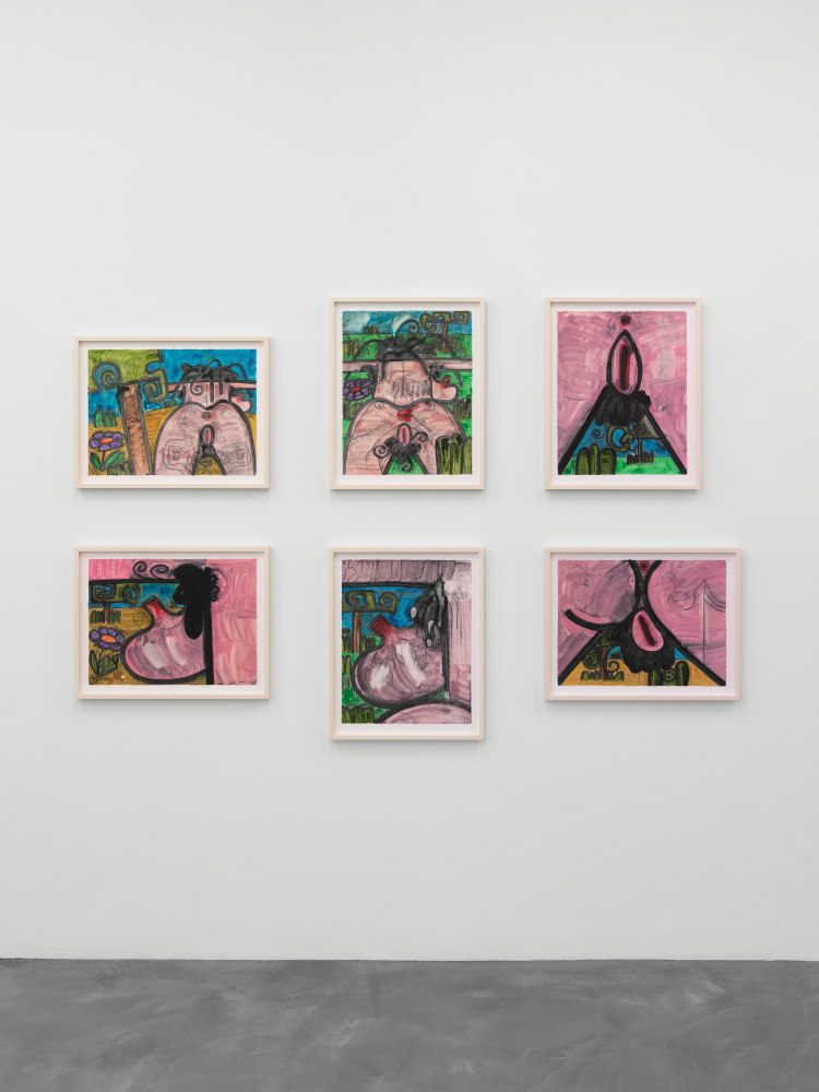 monotypes by Carroll Dunham