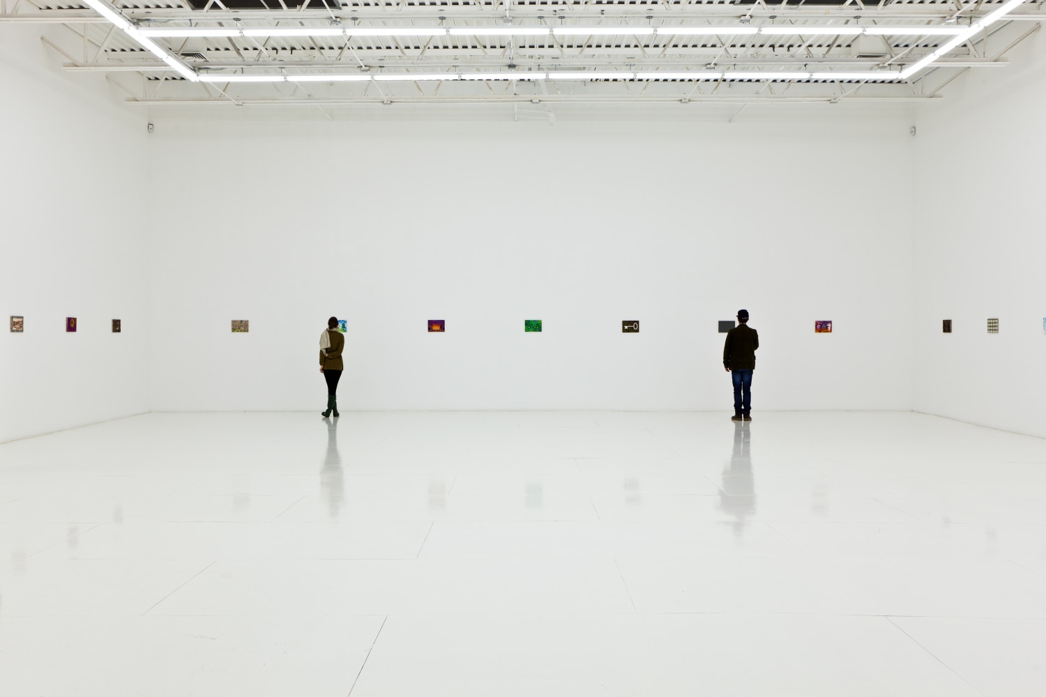 Installation view of works by Jean-Frédéric Schnyder