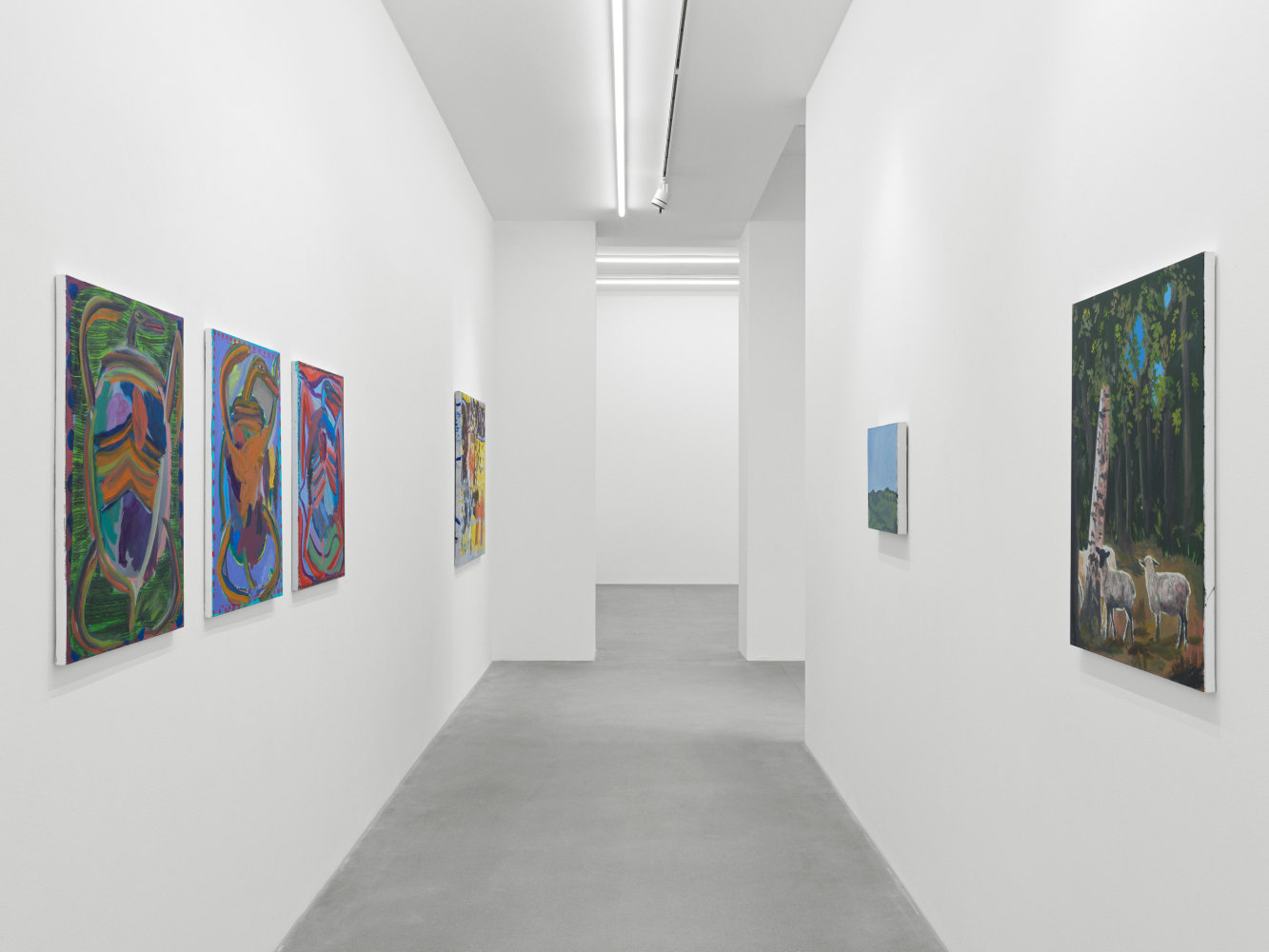 installation views of works by various artist