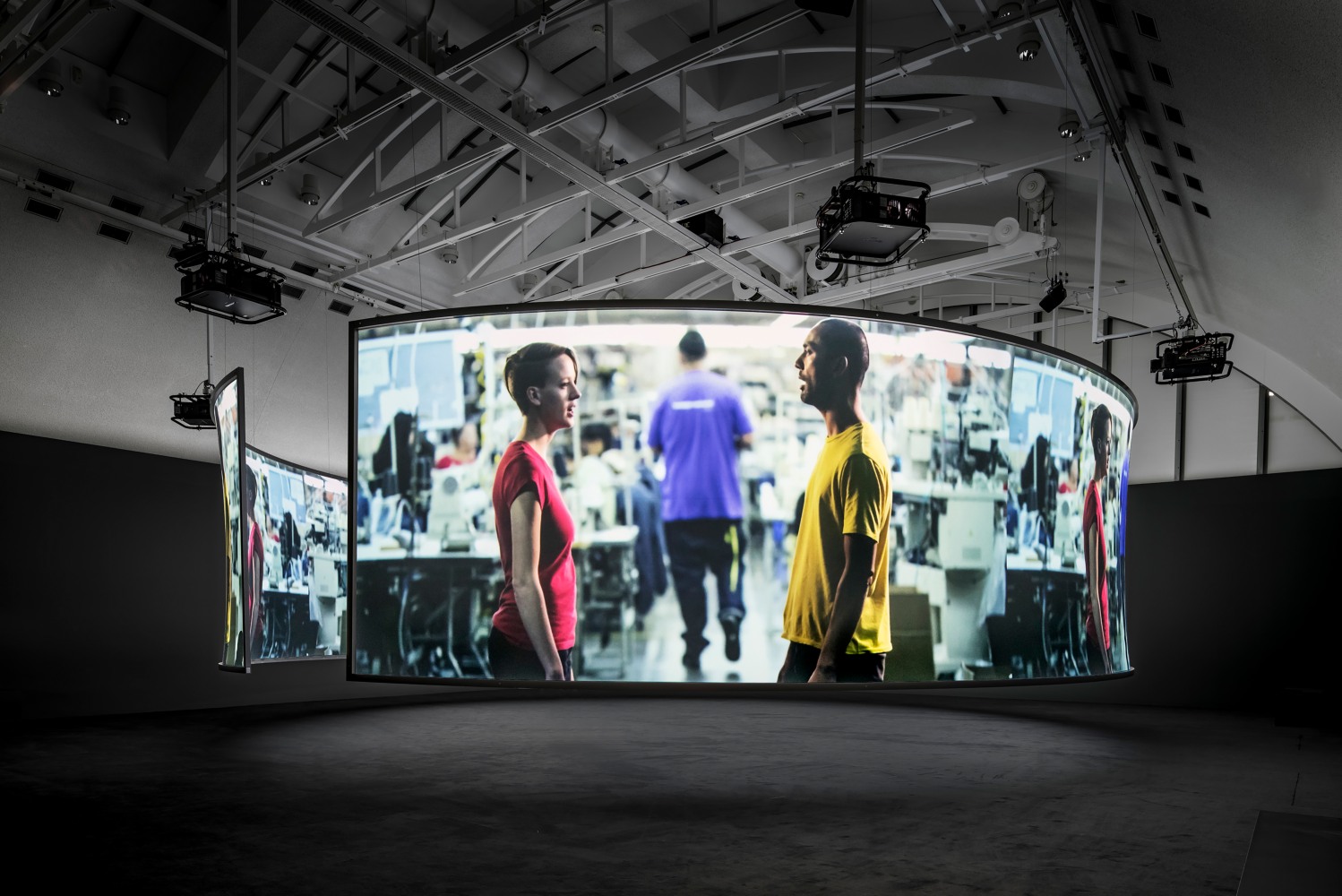 Installation view of Works by Doug Aitken