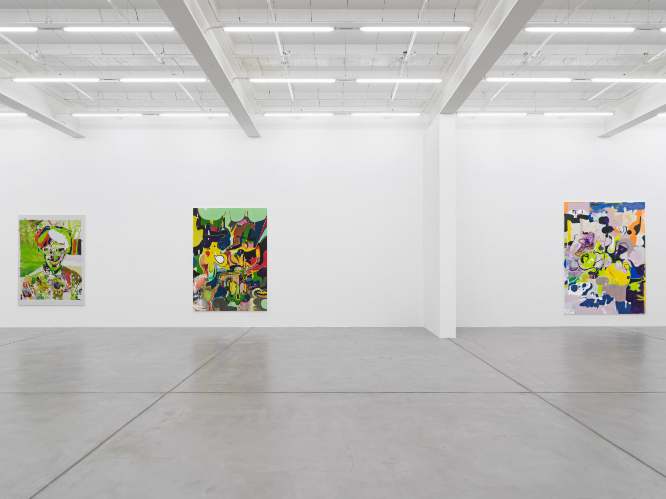 Installation view of Michael Williams paintings exhibition