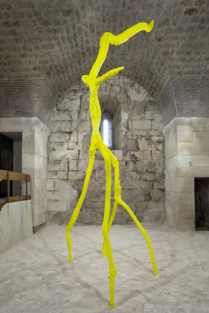 Installation view, Ugo Rondinone, luminous light, Galerija Kula, Split, 2023