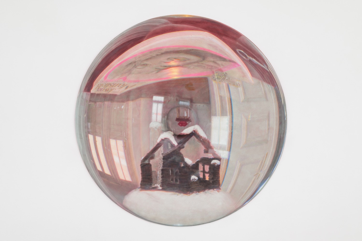 House

2023

Oil on acrylic resin

&amp;oslash; 120 x 8 cm / &amp;oslash; 47 1/4 x 3 1/8 in

&amp;copy; Melanie Ebenhoch