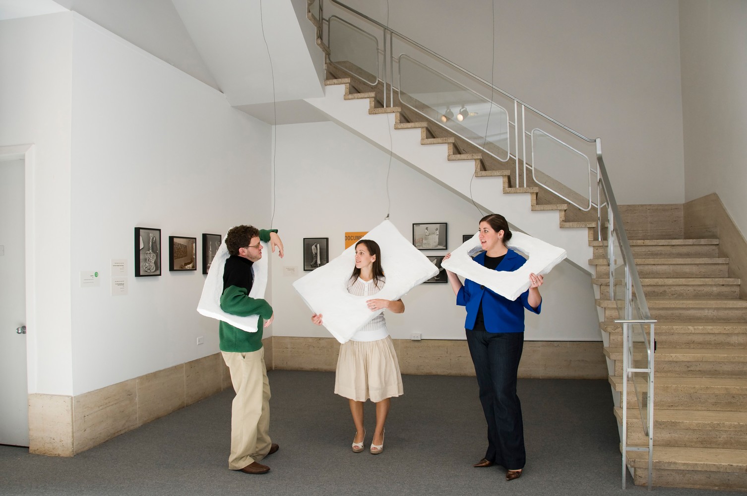 Installation view of works by Franz West