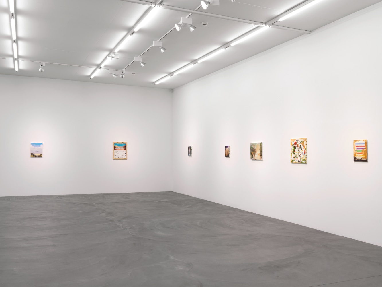 Installation view of Verne Dawson paintings exhibition