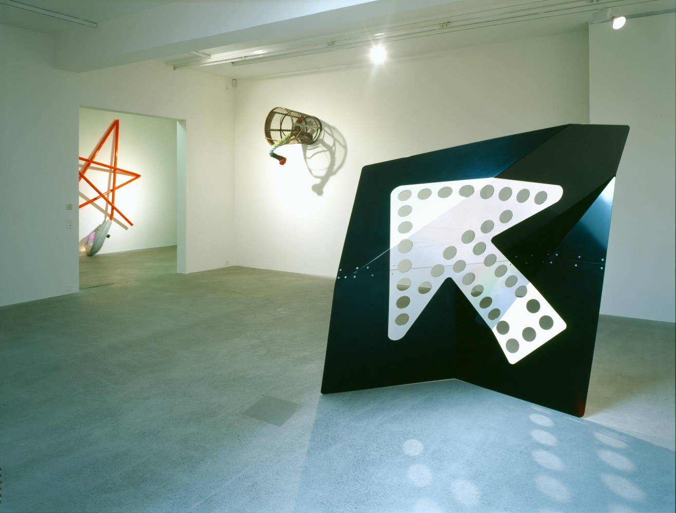 Installation view of Mark Handforth sculptures exhibition