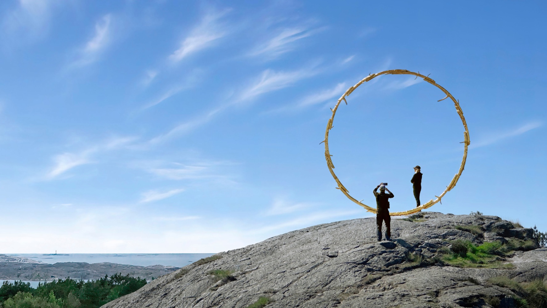 Installation view, Ugo Rondinone, Primordial, Pilane, Sweden, 2025