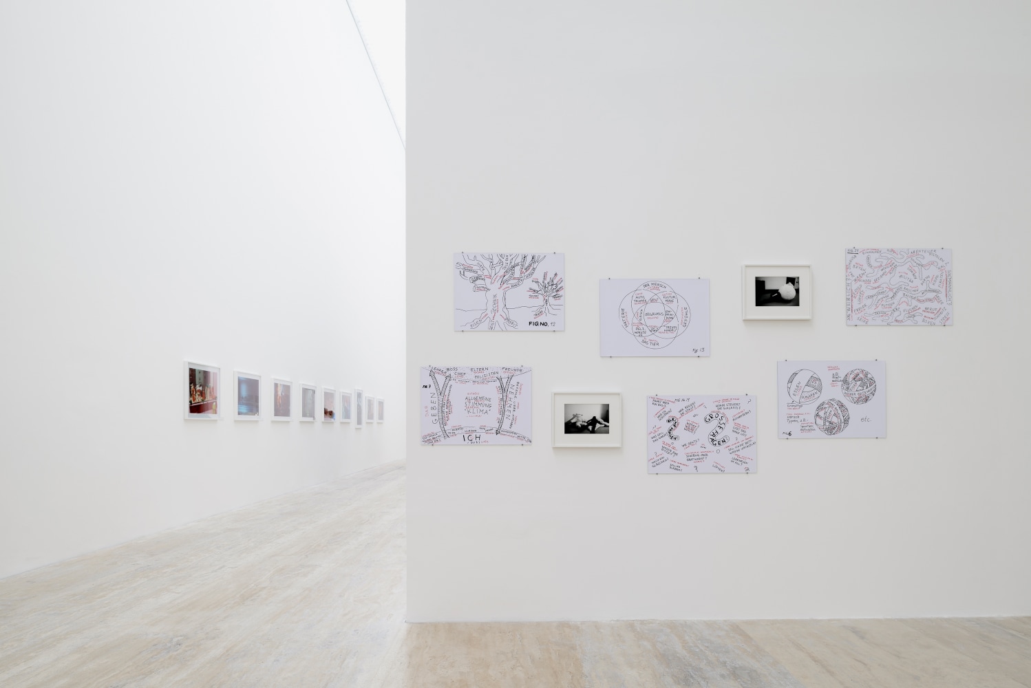 Installation view of sculptures by Peter Fischli and David Weiss