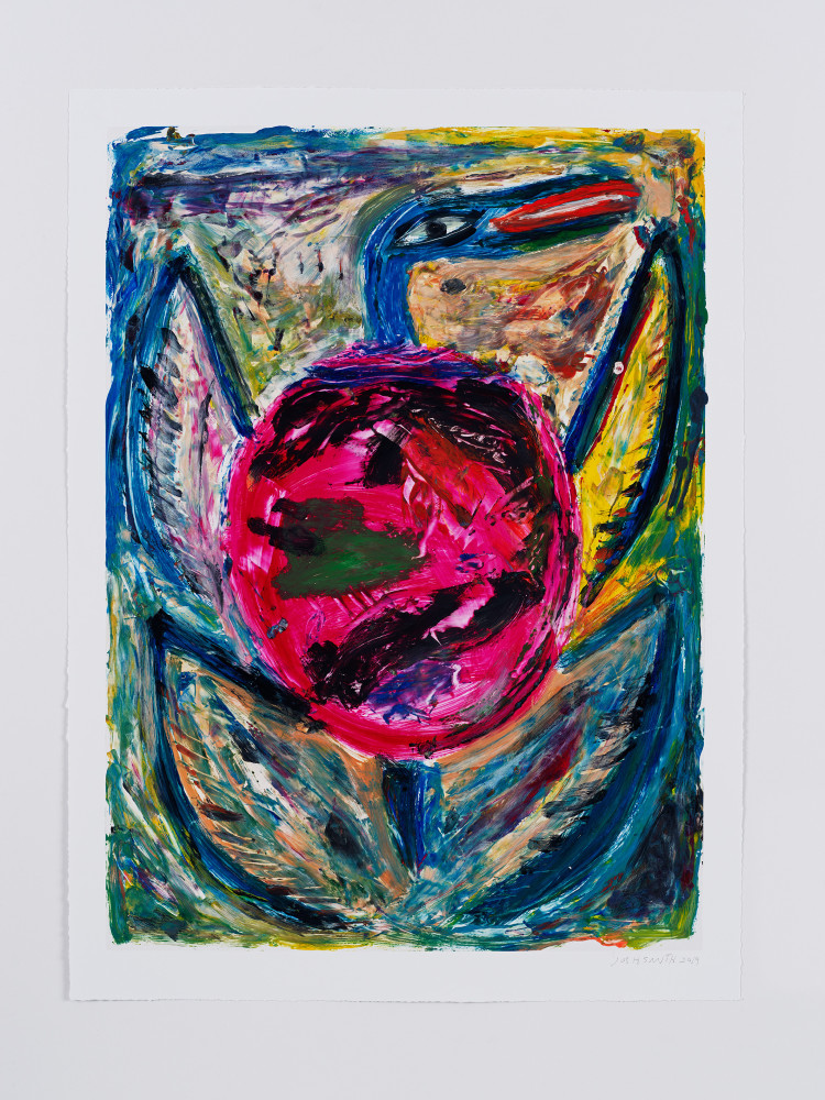 Untitled

2019

Monotype on Plike paper

Unique

Sheet 93.5 x 69 cm / 36 3/4 x 27 1/8 in

Frame 101.5 x 76.5 x 3.5 cm / 40 x 30 1/8 x 1 3/8 in

&amp;copy; Josh Smith