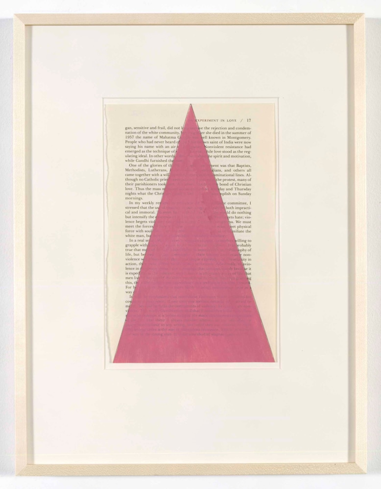 Framed work on paper by Tim Rollins and K.O.S.