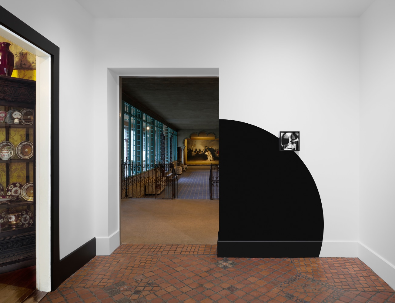 Installation view of paintings by Adam Pendleton