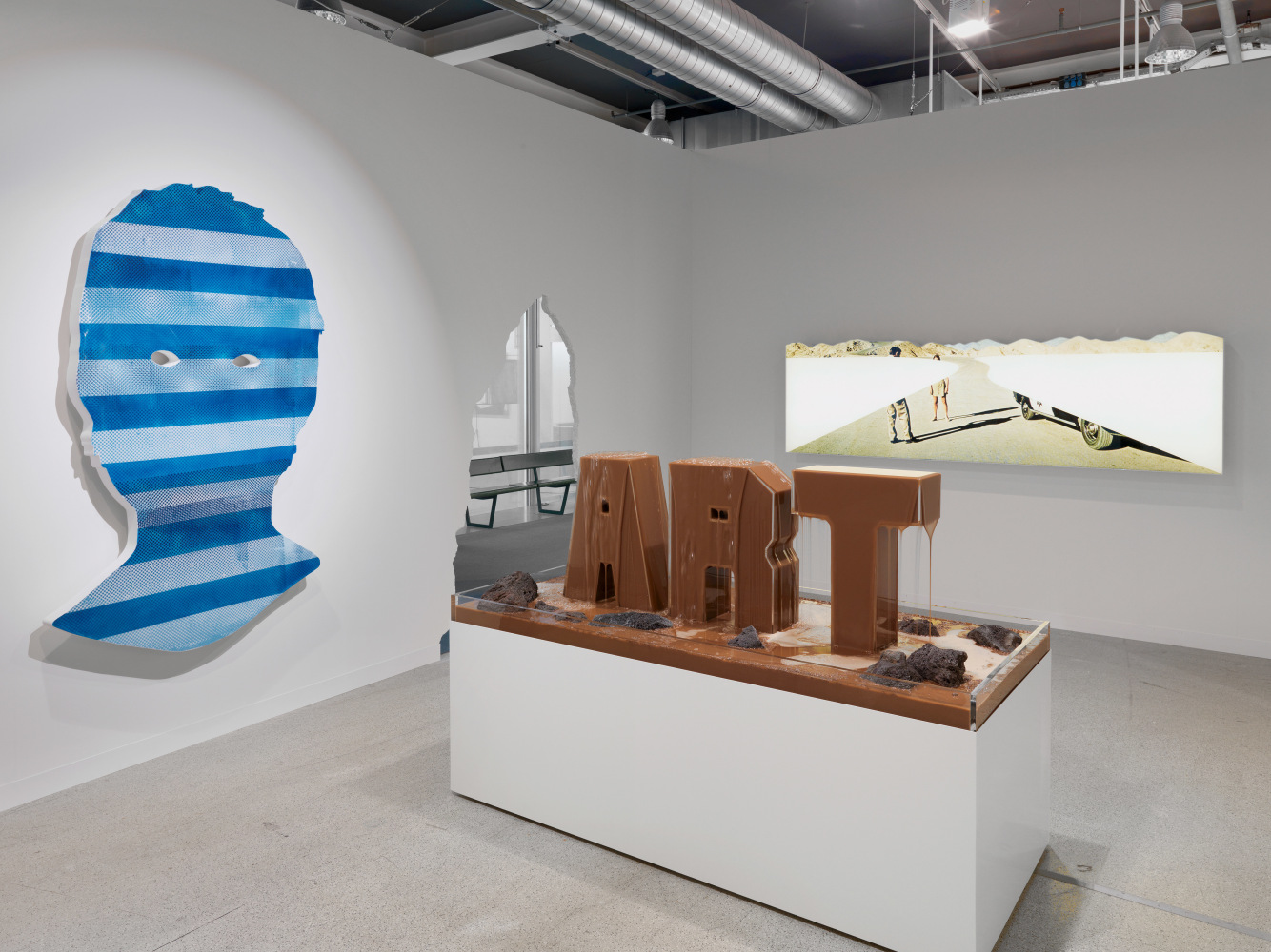 Installation view of Works by Doug Aitken