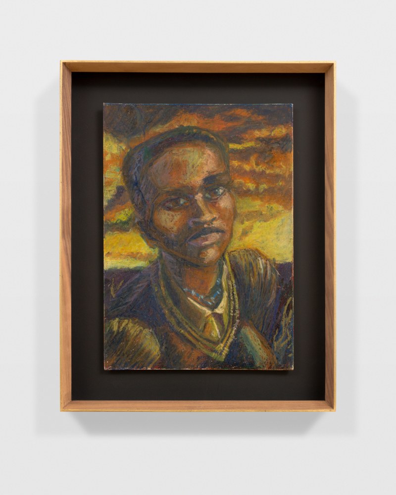 Pastel drawing by Athi-Patra Ruga