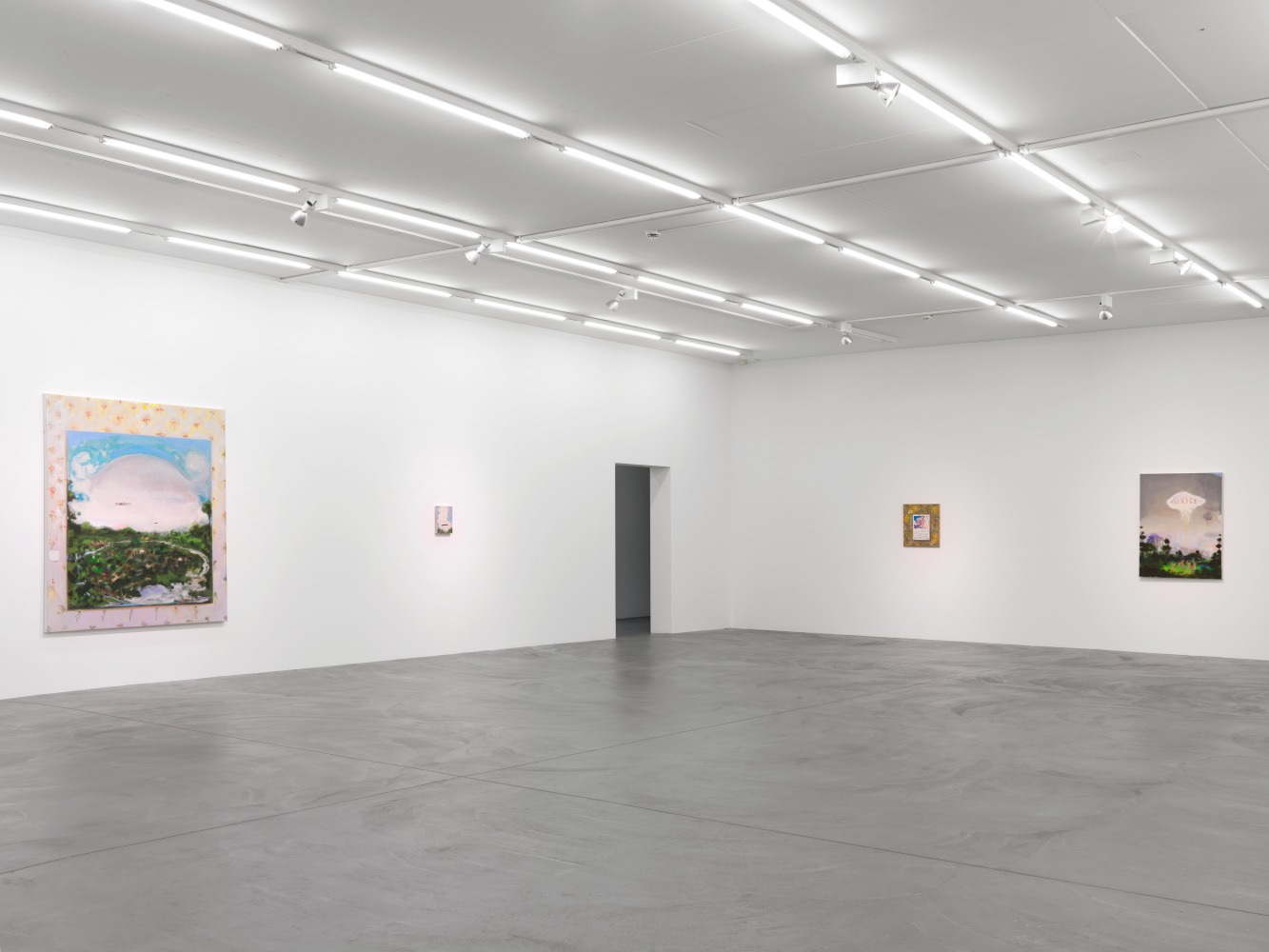 Installation view of Verne Dawson paintings exhibition