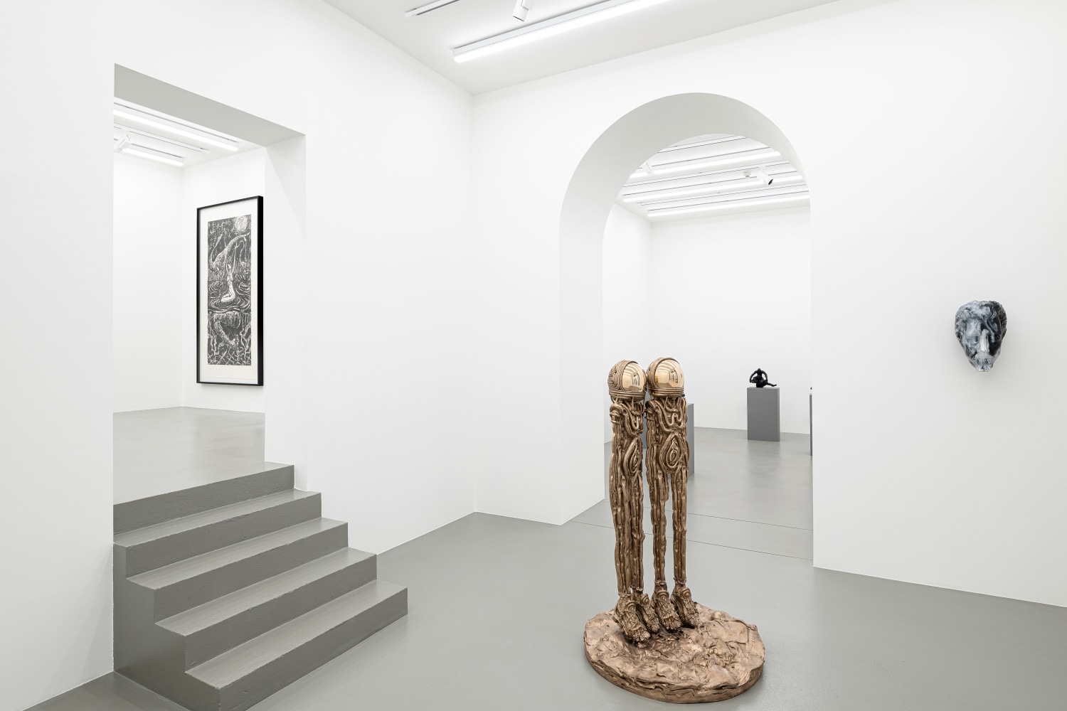 Installation view,&amp;nbsp;Jean-Marie Appriou,&amp;nbsp;Andrew Lord, Galerie Eva Presenhuber, Vienna, 2023