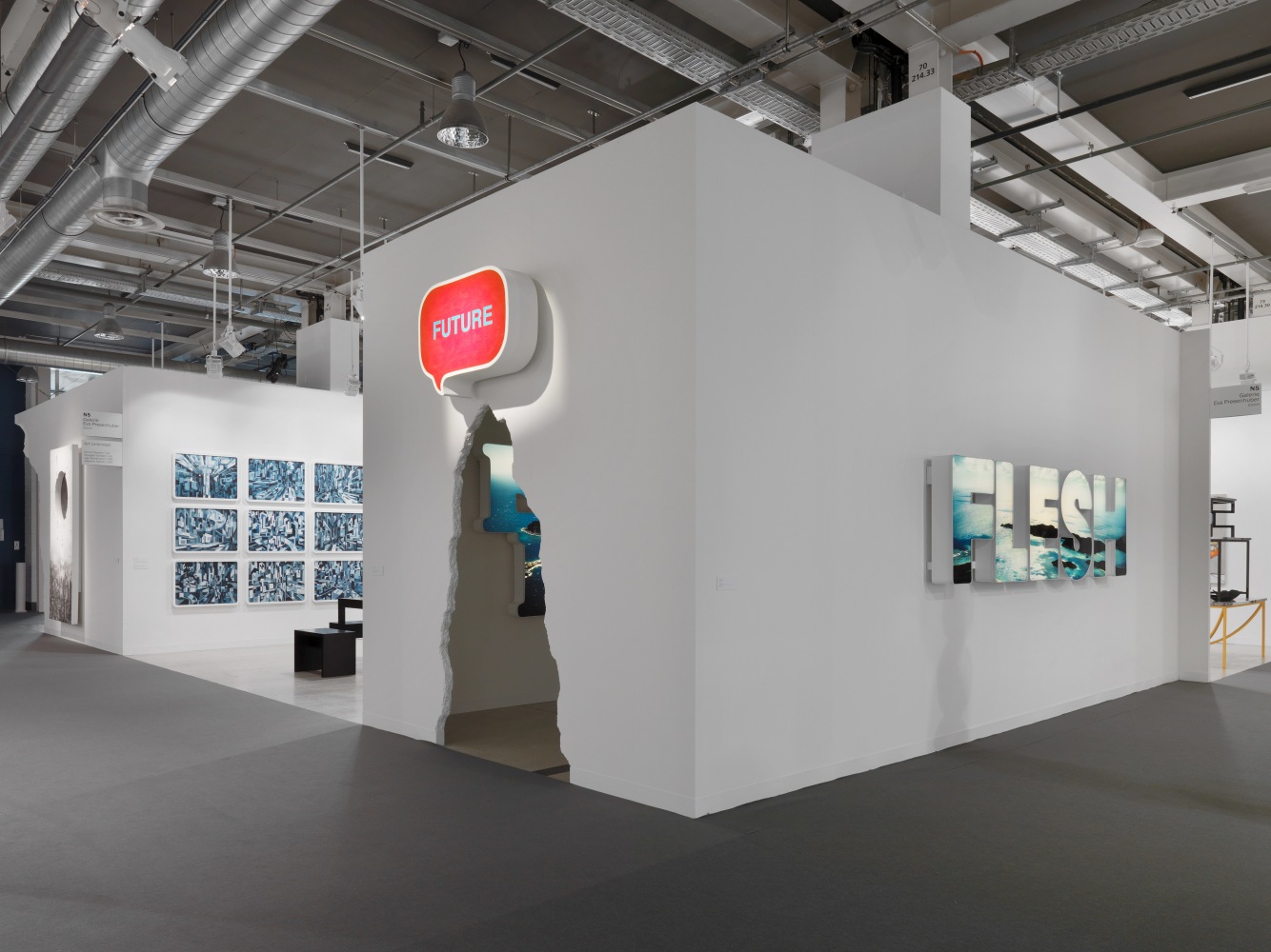 Installation view of Works by Doug Aitken